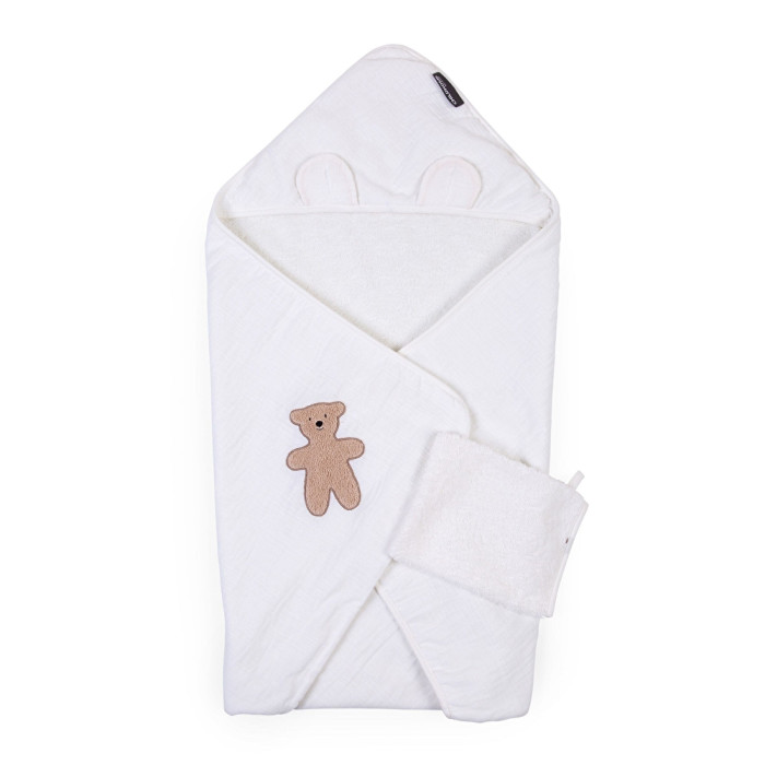 Рушник з капюшоном Childhome 80x80 terry teddy, арт. CCBCJMTB