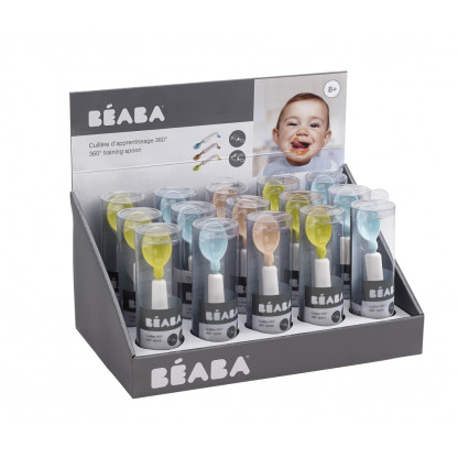 Детская ложка Beaba 360° розовая