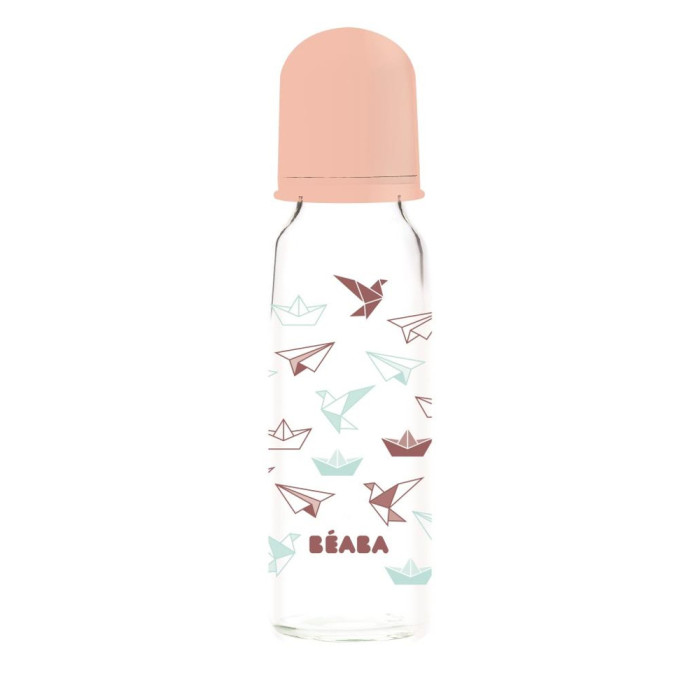 Бутылочка стеклянная Beaba Origami 250 ml nude, арт. 9116111
