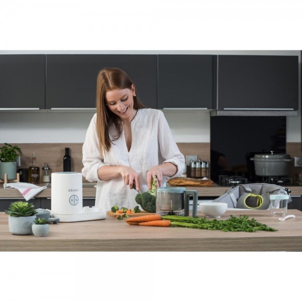 Beaba Babycook NÉO White — пароварка-блендер 4-в-1 для прикорма и детской еды