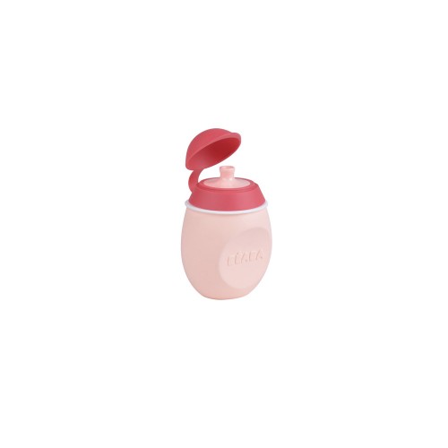 Поильник из силикона Beaba "BabySqueez" 2 in 1" Pink, арт. 912620