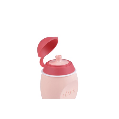 Поильник из силикона Beaba "BabySqueez" 2 in 1" Pink, арт. 912620