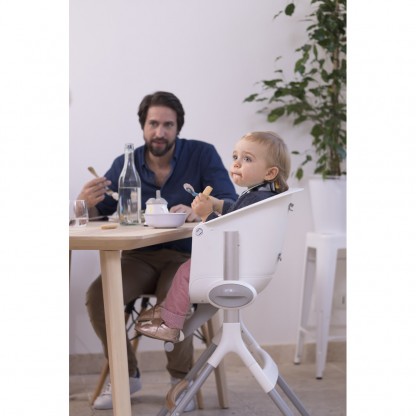 Стілець для годування Beaba Up & Down білий, арт. 912598