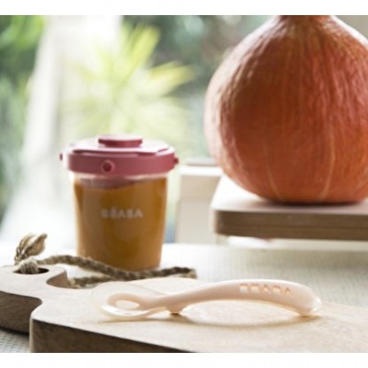 Ложка Beaba силіконова 8+ рожевий, арт. 913425