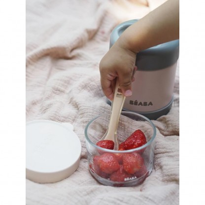 Ложка Beaba силіконова 8+ рожевий, арт. 913425