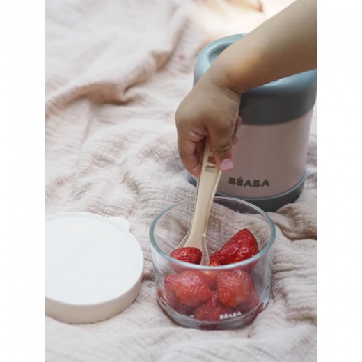 Ложка Beaba силиконовая 8+ розовый, арт. 913425