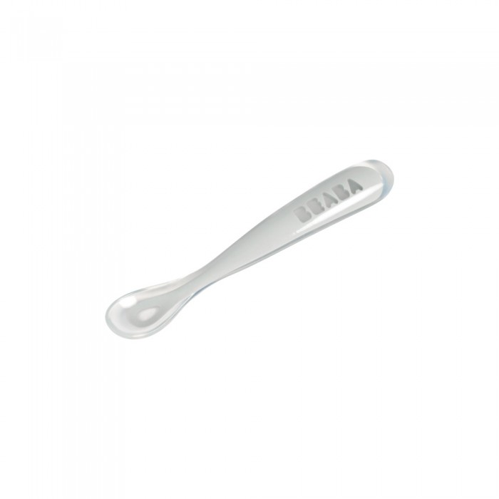 Ложка Beaba силіконова 4+ сірий, арт. 913463