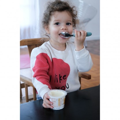 Набор ложка, вилка, нож Beaba 12+ зеленый, арт. 913461