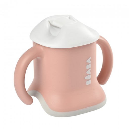 Поїльник Beaba Evoluclip навчальний 3-в-1 150 мл рожевий, арт. 913474