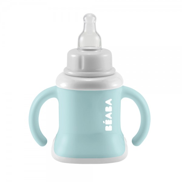 Поїльник Beaba Evoluclip навчальний 3-в-1 150 мл блакитний, арт. 913473