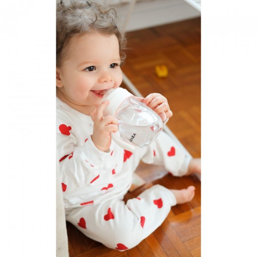 Поїльник Beaba навчальний 2 в 1 210 мл рожевий, арт. 913478