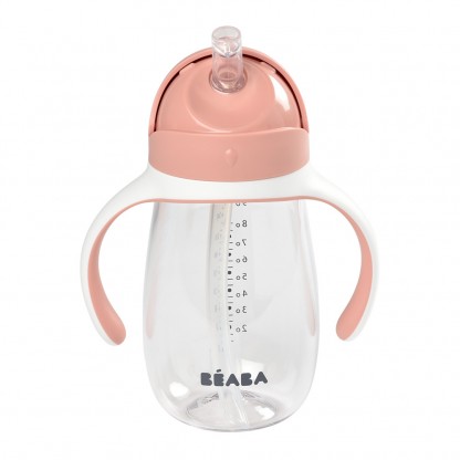 Поїльник Beaba з трубочкою 300 мл рожевий, арт. 913480