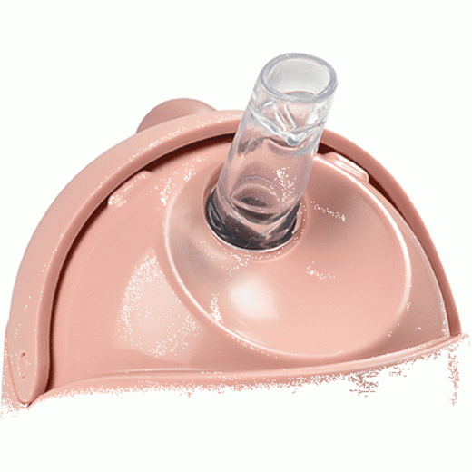 Поїльник Beaba з трубочкою металевий 250 мл рожевий, арт. 913482