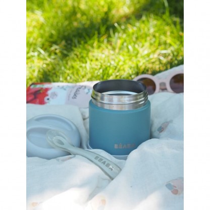 Термос для їжі Beaba 300 мл зелено-сірий