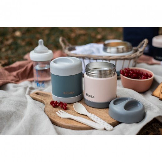 Термос Beaba для їжі 300 мл. зелений/сірий, арт. 912907