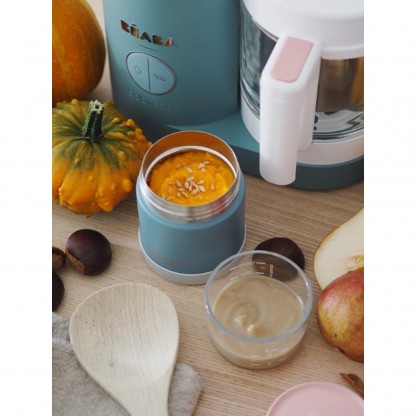 Термос для їжі Beaba 300 мл зелено-сірий