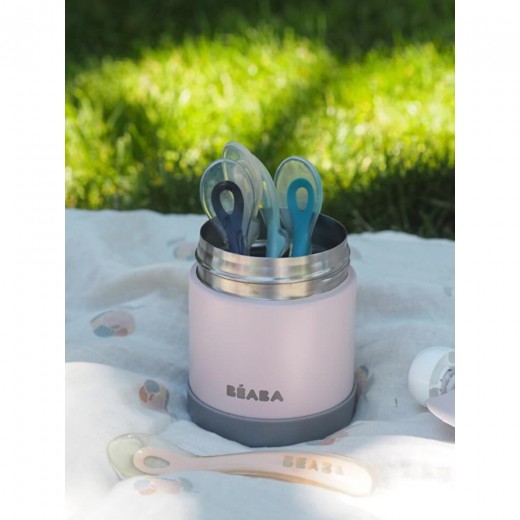 Термос Beaba для їжі 300 мл. рожевий/сірий, арт. 912908