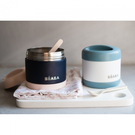 Термос Beaba для їжі 500 мл. білий/голубий, арт. 912909