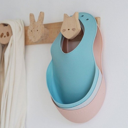 Нагрудник Beaba силіконовий сірий, арт. 913490