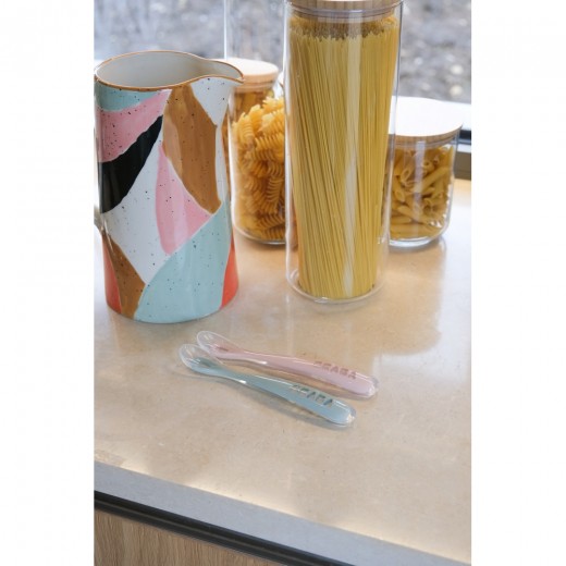 Набор ложек Beaba силиконовых 2шт., 4+ розовый/серый, арт. 913469