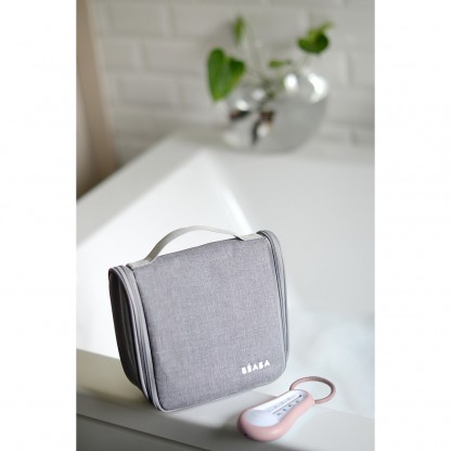 Косметичка Beaba з туалетними приладдями сірий/рожевий, арт. 920382