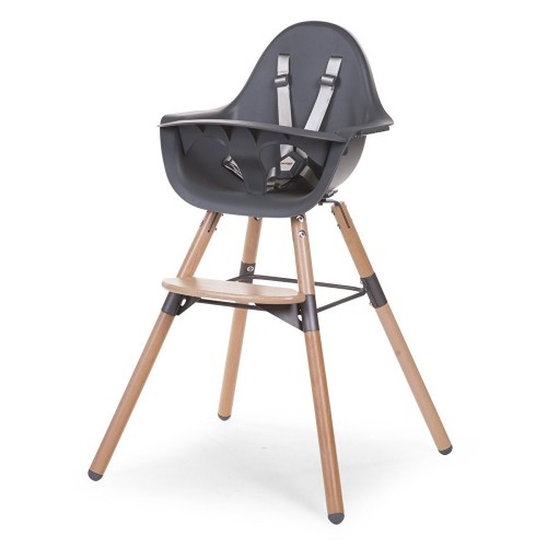 Стілець для годування Childhome Evolu 2 з бампером natural/anthracite, арт. CHEVOCHNA