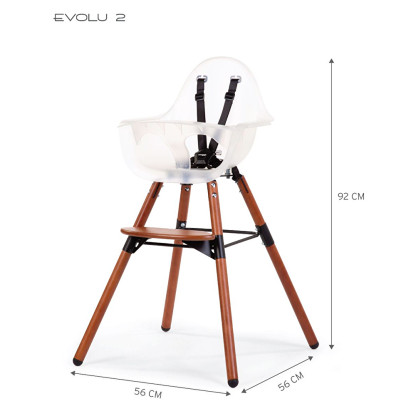 Стульчик для кормления Childhome Evolu 2 с бампером