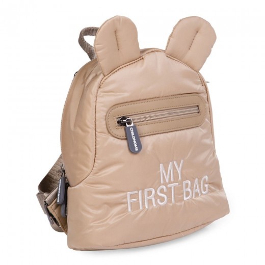 Рюкзак дитячий Childhome My first bag puffered beige, арт. CWKIDBPBE