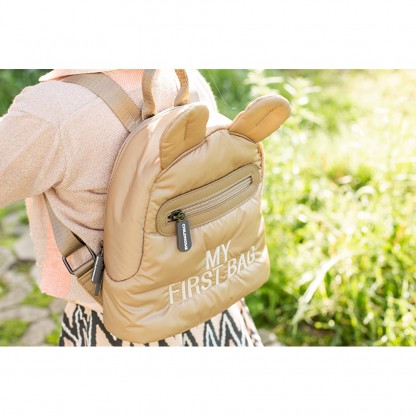Рюкзак дитячий Childhome My first bag puffered beige, арт. CWKIDBPBE