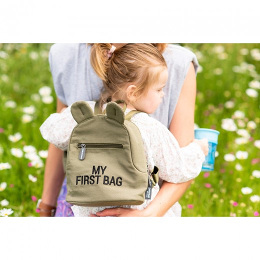 Рюкзак дитячий Childhome My first bag khaki, арт. CWKIDBKA