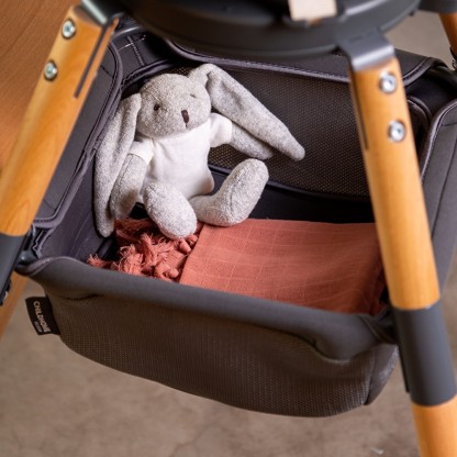 Корзина для речей до стільця для годування Childhome Evolu anthracite, арт. CHEVOBASA