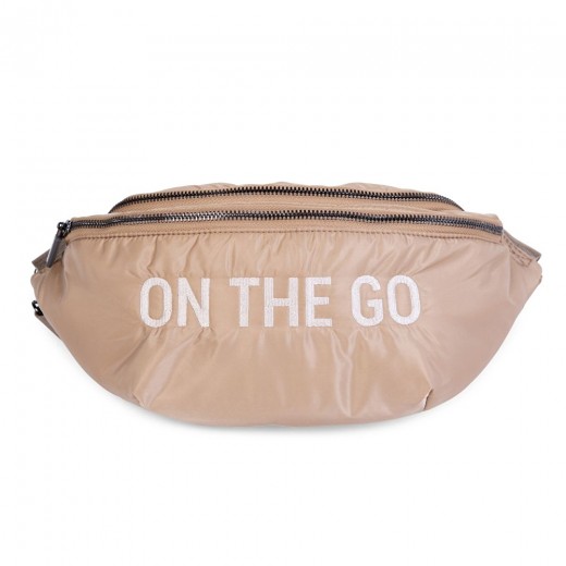 Сумка через плече Childhome Banana bag puffered beige, арт. CWBANAPBE