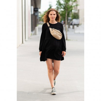 Сумка через плече Childhome Banana bag puffered beige, арт. CWBANAPBE