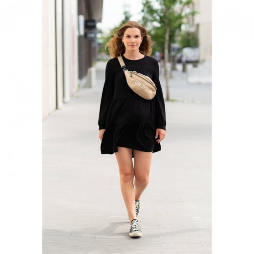 Сумка через плече Childhome Banana bag puffered beige, арт. CWBANAPBE