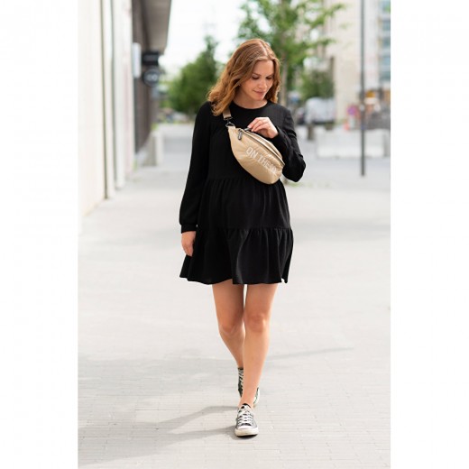 Сумка через плече Childhome Banana bag puffered beige, арт. CWBANAPBE