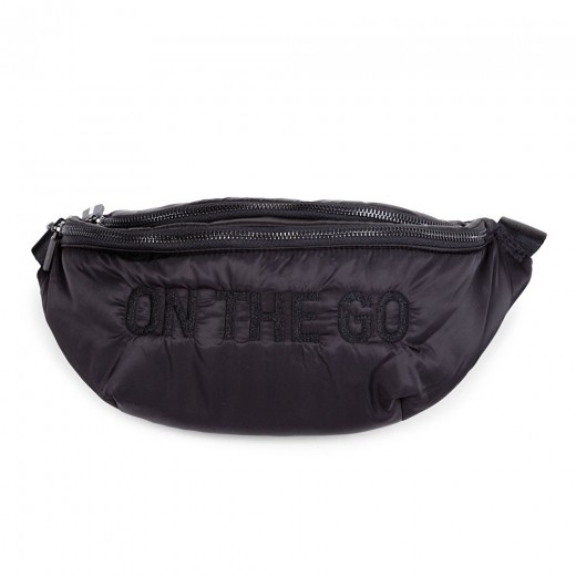Сумка через плече Childhome Banana bag puffered black, арт. CWBANAPBL