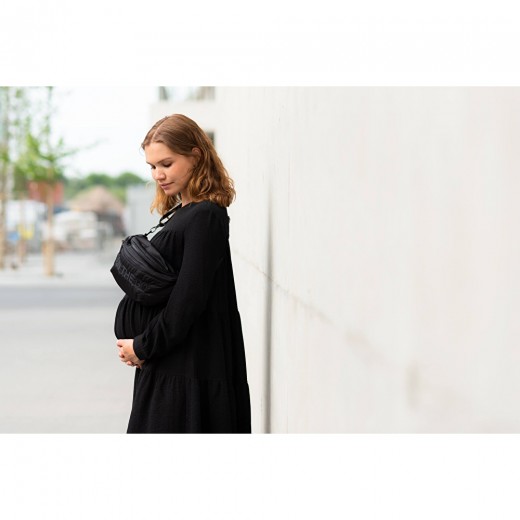 Сумка через плече Childhome Banana bag puffered black, арт. CWBANAPBL