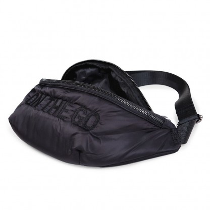 Сумка через плече Childhome Banana bag puffered black, арт. CWBANAPBL