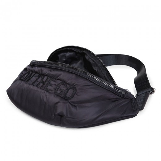 Сумка через плече Childhome Banana bag puffered black, арт. CWBANAPBL