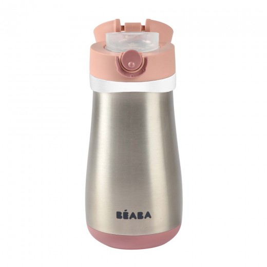 Термопоїльник Beaba металевий 350 мл рожевий, арт. 913522