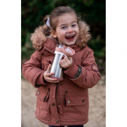 Термопоїльник Beaba металевий 350 мл рожевий