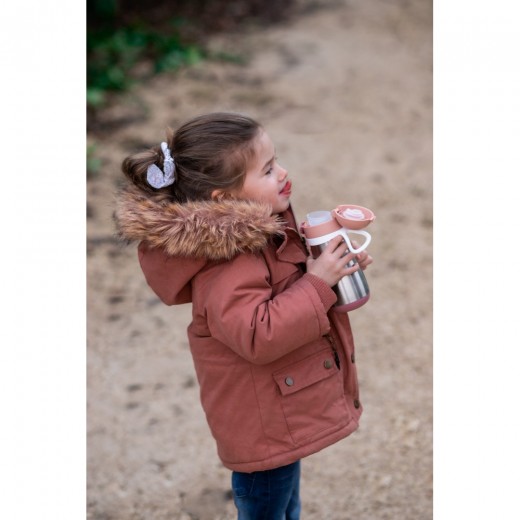 Термопоїльник Beaba металевий 350 мл рожевий, арт. 913522