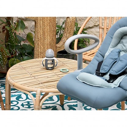 Поїльник Beaba навчальний скляний 2 в 1 210 мл сірий, арт. 913538