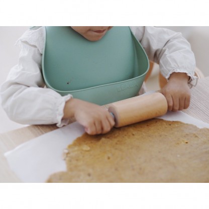 Нагрудник Beaba силіконовий оливковий, арт. 913541