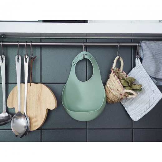 Нагрудник Beaba силіконовий оливковий, арт. 913541