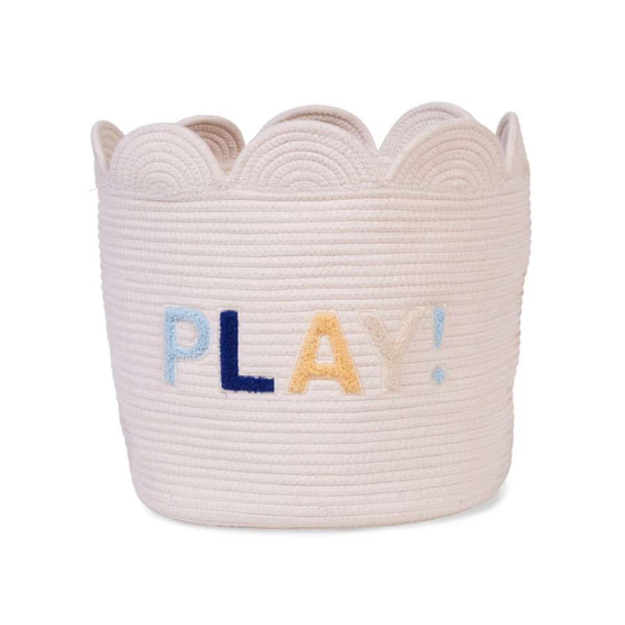 Корзина для іграшок Childhome Flower 35x35x35 см білий , арт. CCBAFL35