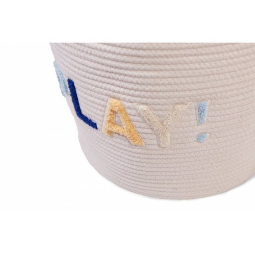 Корзина для іграшок Childhome Flower 35x35x35 см білий , арт. CCBAFL35