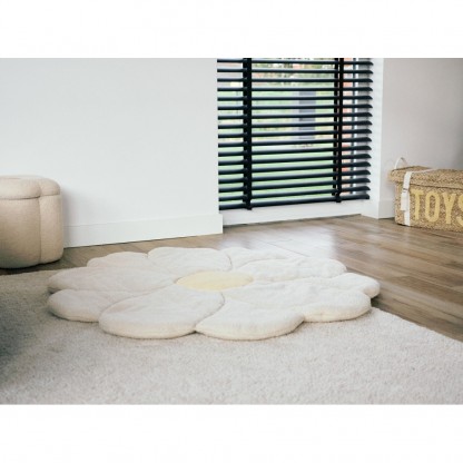 Килимок ігровий Childhome Flower 110 см білий/жовтий, арт. CCPMFL