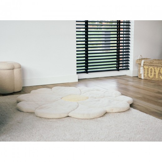 Килимок ігровий Childhome Flower 110 см білий/жовтий, арт. CCPMFL