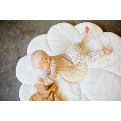 Килимок ігровий Childhome Flower 110 см білий/жовтий, арт. CCPMFL